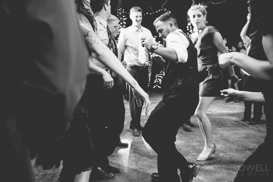 The groom's dance moves