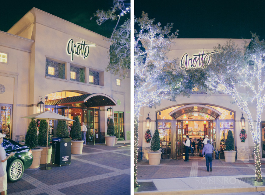 Grotto Ristorante at night - Woodlands Market - The Woodlands, TX