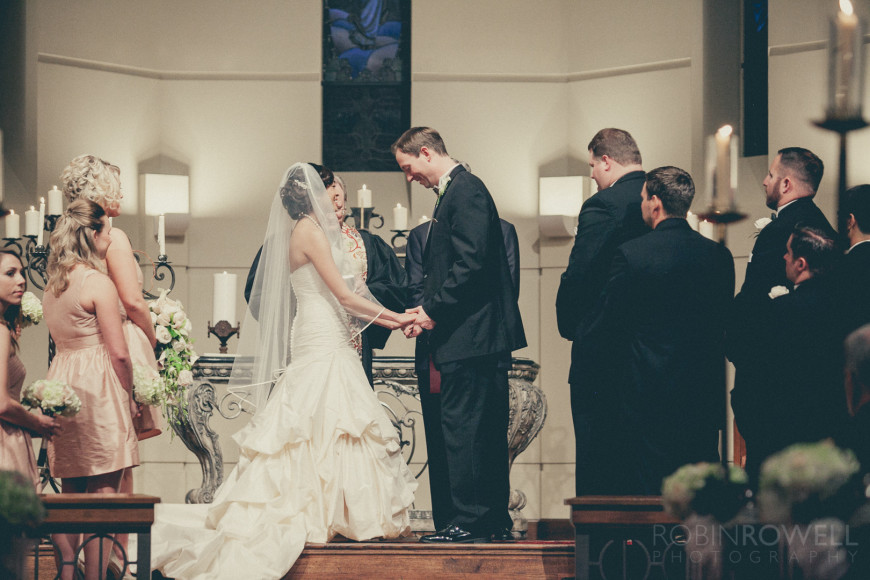 Vows are spoken at The Woodlands United Methodist Church