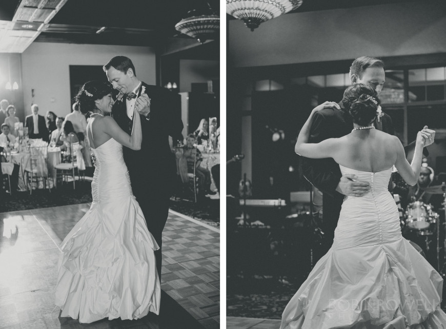Their first dance at The Woodlands Country Club - Palmer Course