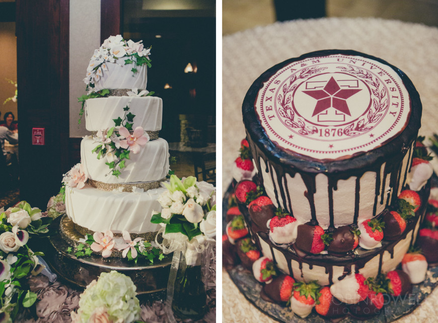 Wedding cakes at The Woodlands Country Club - Palmer Course